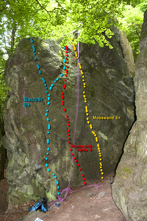 Nordwestseite - Brohmfels - Odenwald - Frankenstein